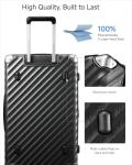 LUGGEX 28-Inch Expandable Hard Shell Suitcase