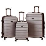 Rockland Melbourne Silver Hardside Expandable Luggage Set