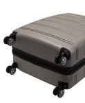 Rockland Melbourne Silver Hardside Expandable Luggage Set