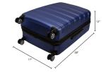 Rockland Melbourne Blue 28" Expandable Spinner Luggage