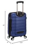 Rockland Melbourne Blue Expandable Spinner Carry-On 20-Inch