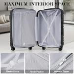 Expandable Hardside Carry On Suitcase with Spinner Wheels