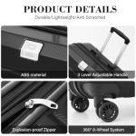Expandable Hardside Carry On Suitcase with Spinner Wheels