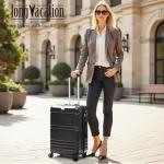 Expandable Hardside Carry On Suitcase with Spinner Wheels