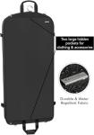 WallyBags 45" Extra Wide Garment Bag, Black