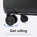 OLIXIS 20" Black Expandable Hardside Spinner Luggage