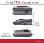 LeanTravel Compression Packing Cubes - 6-Pack Set
