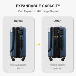 LEVEL8 Grace 20-Inch Expandable Carry-On Luggage