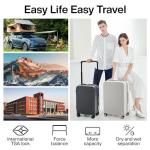 Mixi 20" Expandable Carry-On Luggage with Spinner Wheels