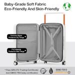 Mixi 20" Expandable Carry-On Luggage with Spinner Wheels