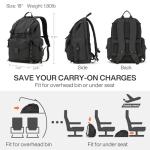 Mixi 18-Inch Waterproof Laptop Backpack for Travel