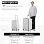 Mixi 20" Expandable Carry-On Luggage with Spinner Wheels
