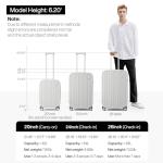 Mixi 20-Inch Hard Shell Carry-On Suitcase