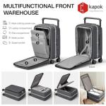 Mixi 20-Inch Luxury Carry On Luggage - Rock Grey