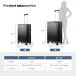 MRPLUM Hardside Carry On Luggage with USB Port