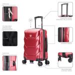 DUKAP ZONIX 20-Inch Lightweight Spinner Suitcase