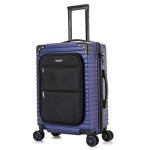 DUKAP TOUR 20 Inch USB Spinner Luggage - Blue