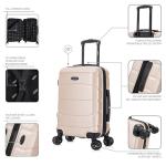 DUKAP SENSE 20" Hardside Carry-On Suitcase