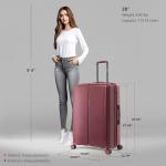 DUKAP AIRLEY 28" Expandable Spinner Luggage - Wine