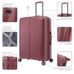 DUKAP AIRLEY 28" Expandable Spinner Luggage - Wine