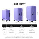 NINETYGO 24-Inch Expandable Checked Luggage - Purple