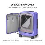 NINETYGO 24-Inch Expandable Checked Luggage - Purple