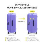 NINETYGO 28-Inch Expandable Checked Luggage - Pink