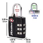 TSA-Approved Black Luggage Lock by Master Lock