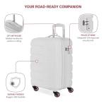SwissGear 7366 White Hardside Carry-On Luggage