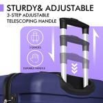 AnyZip 3 Piece Lightweight Hardside Luggage Set