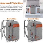Extra Large 40L Carry-On Backpack with Packing Cubes