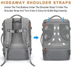 Extra Large 40L Carry-On Backpack with Packing Cubes