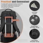 40L Water-Resistant USB Travel Laptop Backpack
