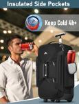 MATEIN 21-Inch Wheeled Duffle Bag with Pockets