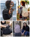 BAGSMART Women's Quilted Travel Laptop Backpack