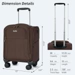 HanTrip 16 Inch Underseat Carry-On Luggage Bag