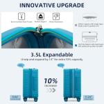 HanTrip 20-Inch Hard Shell Carry-On Suitcase