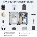 HanTrip 20-Inch Hard Shell Carry-On Suitcase