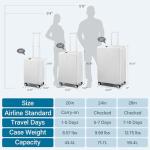 HanTrip 20 Inch Airline Approved Hard Shell Luggage
