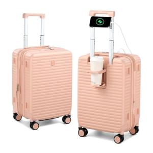 HanTrip 20 Inch Hard Shell Carry-On Suitcase