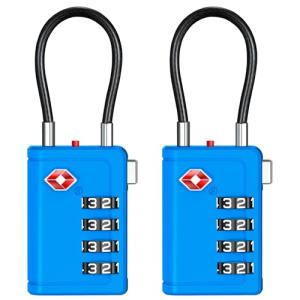 Puroma TSA Approved Travel Locks with Alert Indicator