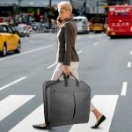 WallyBags 52” Deluxe Carry-On Garment Bag in Black