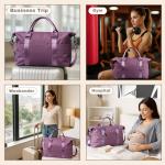 Purple Weekender Duffel Bag for Travel Essentials