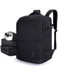BAGSMART 40L Black Travel Laptop Backpack Set