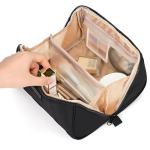 NISHEL Lightweight Travel Makeup Bag with Dividers