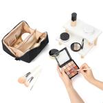 NISHEL Lightweight Travel Makeup Bag with Dividers