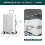 Nobl Zipperless Carry-On Luggage - Ivory