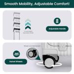 Nobl Zipperless Carry-On Luggage - Ivory