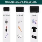 NOBL Jet Black Packing Cubes Set, 6 Pieces