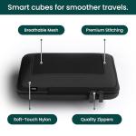 NOBL Jet Black Packing Cubes Set, 6 Pieces